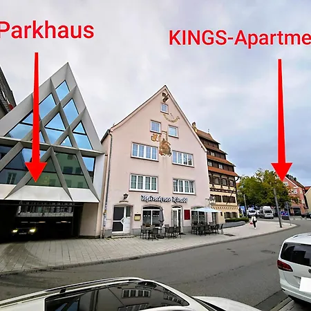 Neu! Kings-apartment - 300m Zum Bahnhof - 6 Personen - Kueche - Gerberplatz Memmingen